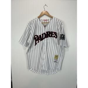 San Diego Padres Jersey Mens 48 Pinstripe MLB Mitchell & Ness Tony Gwynn RAK